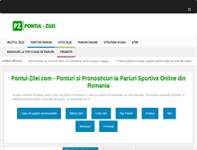 Tablet Screenshot of pontul-zilei.com